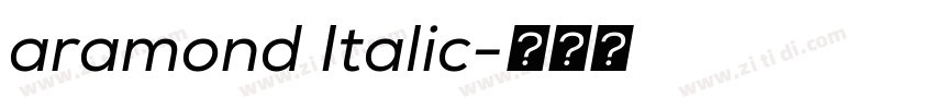 aramond Italic字体转换 aramond Italic字体转换